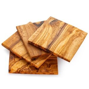Wood coasters 4 pack